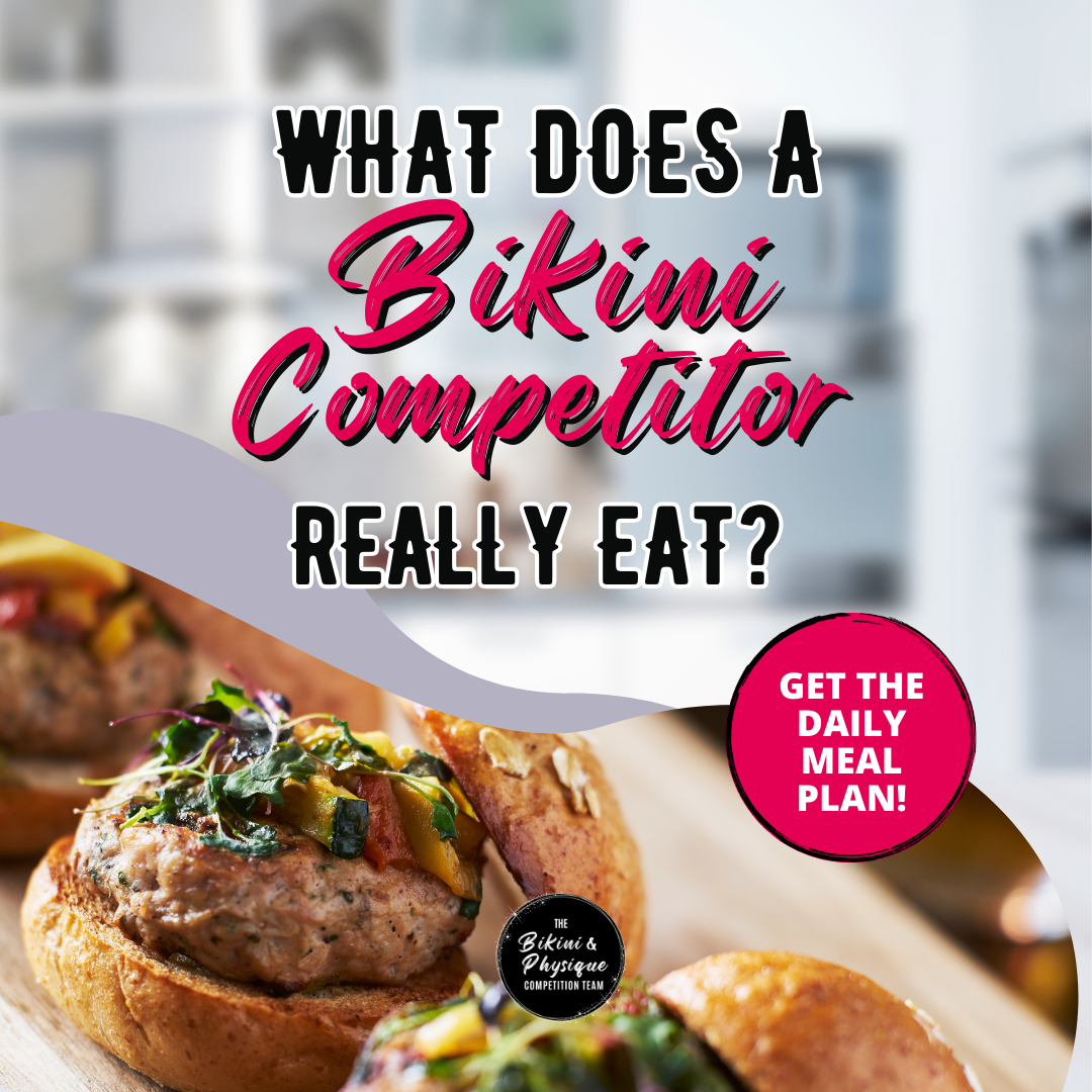 What does a bikini competitor really eat? Get a day of meals plus recipes!